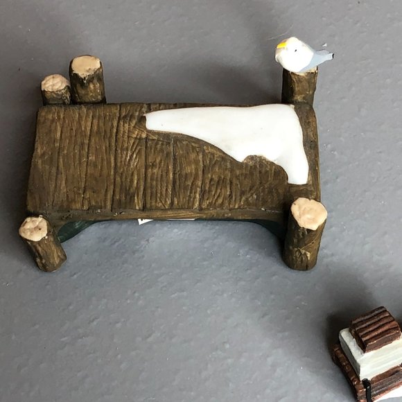 Pacific Rim Christmas Villag Accessor Boardwalk Dock Sea Captain Seagull Barrels - Picture 8 of 16